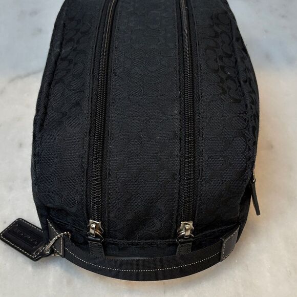 Coach Vintage Signature Logo Toiletry Travel Bag HTF - Picture 10 of 16